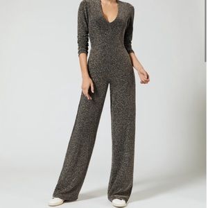 NWT Carbon38 Metallic Jumpsuit